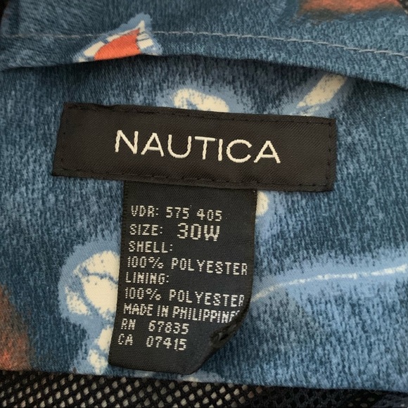 Nautica Swim Trunk Shorts Hawaiian Floral 30 - Picture 7 of 7